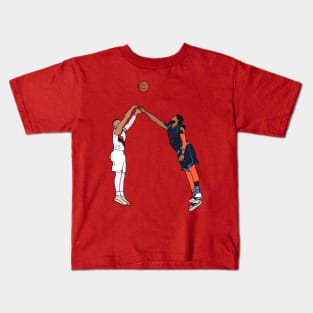 Damian Lillard Game Winner Over Paul George Kids T-Shirt